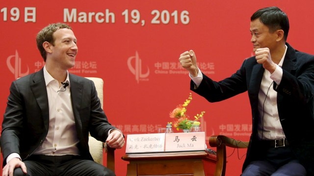 Mark Zuckerburg with Jack Ma