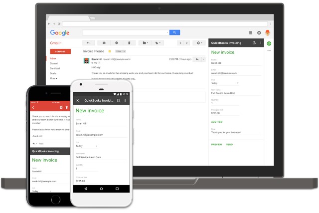 Gmail comes with  Update Add-ons